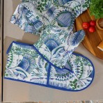 Double Oven Mitt | Bush Botanical | Linen Double Oven Mitt | Bush Botanical | Linen